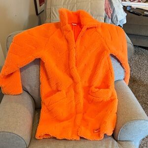 Nike Vibrant Orange Fleece Icon Clash Sherpa Jacket